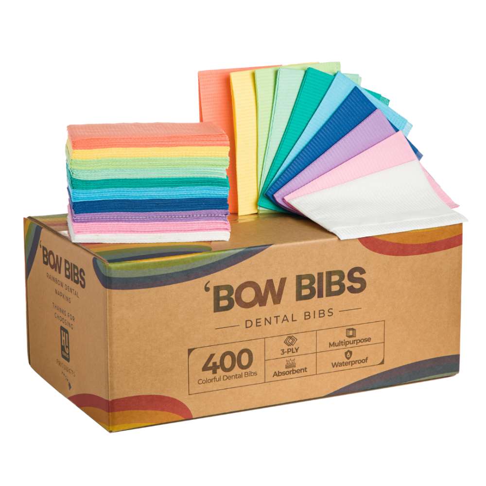 Disposable Dental Bibs – Waterproof, Absorbent, & Hygienic | 10 Vibrant Colors