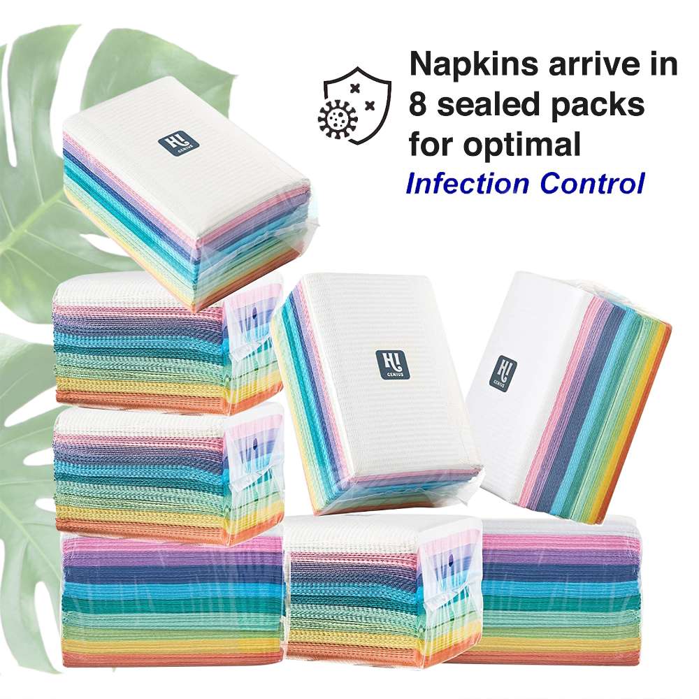 Disposable Dental Bibs – Waterproof, Absorbent, & Hygienic | 10 Vibrant Colors