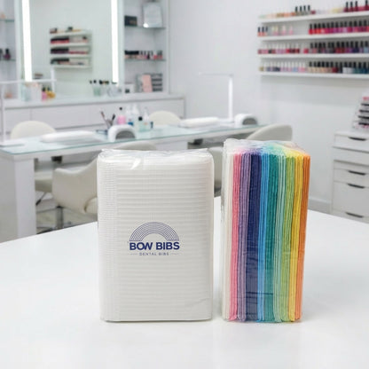 Disposable Dental Bibs – Waterproof, Absorbent, & Hygienic | 10 Vibrant Colors
