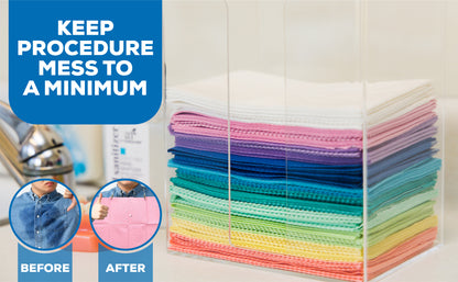 Disposable Dental Bibs – Waterproof, Absorbent, & Hygienic | 10 Vibrant Colors